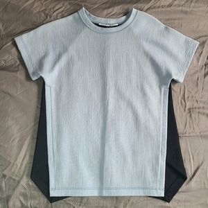 NWOT Proenza Schouler *Sample* Bicolor Colorblock Chambray Blue Top